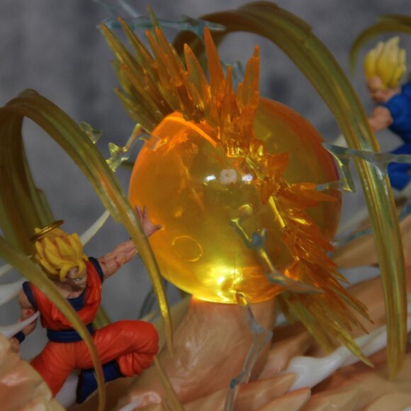 17cm Dragon Ball Z Vegeta Vs Goku Statue Figure Gift Collectible Anime - Picture 5 of 5